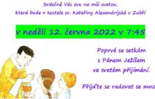 Pozvánka na první svaté přijímání