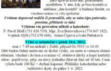 Povzbuzení ke školnímu výletu dětí z náboženství