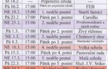 Křížové cesty v postní době 2024