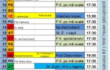 Májové pobožnosti v Zubří