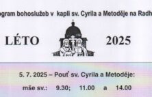 Poutě k sv. Cyrilu a Metoději na Radhošti 2025